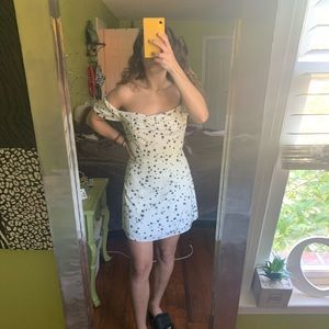 lux off the shoulder skater dress